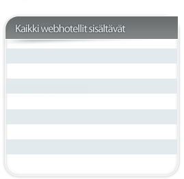Kaikki webhotellit sis&auml;lt&auml;v&auml;t